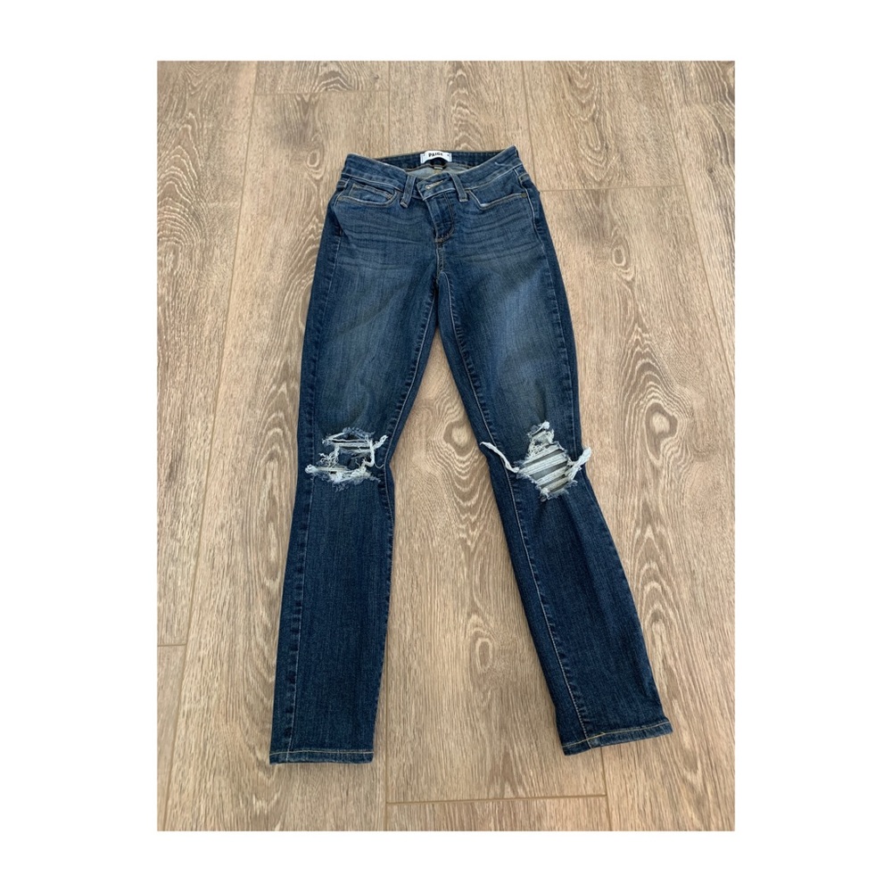 PAIGE Denim Verdugo MidRise Skinny Distressed Jean